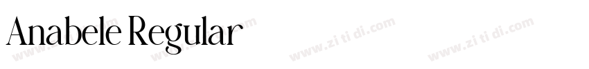 Anabele Regular字体转换
